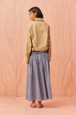 Ruby Anastasia Skirt - Navy Orange Tartan