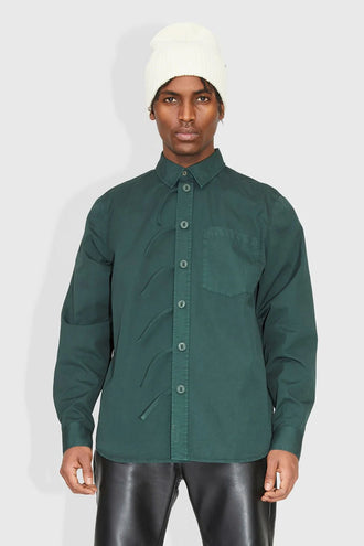 Wood Wood Aster Flannel Shirt - Pine Green