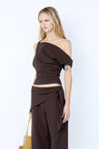 Bec & Bridge Andre Asym Top - Choc