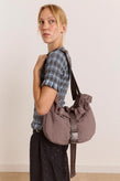 Damson Madder Atticus Buckle Bag - Grey