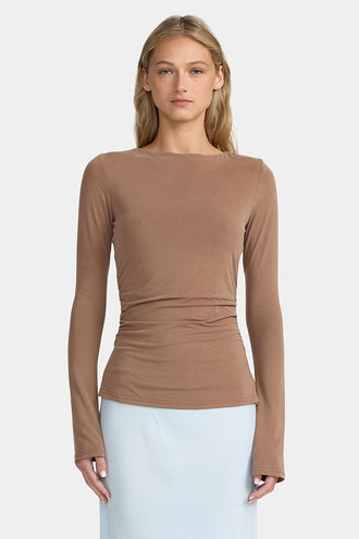 Ownley Azalea Top - Toffee