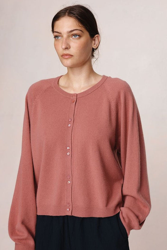 Marle Babette Cardigan - Rosewood