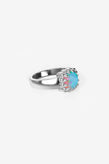 Stolen Girlfriends Club Baby Claw Ring - Silver/Opal