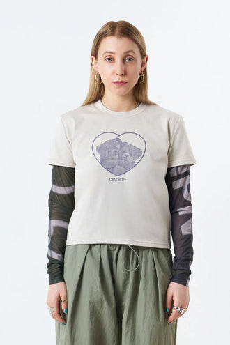 Candice Together Baby Tee - Mushroom