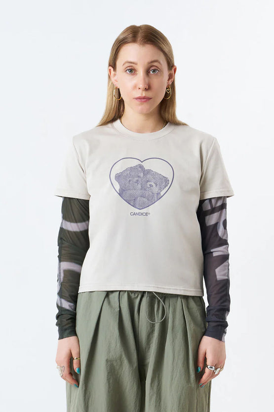 Candice Together Baby Tee - Mushroom