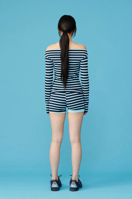 Ruby Emma Knit LS - Baby Blue Navy
