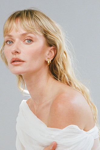 Porter Jewellery Baby Mona Hoops - Gold