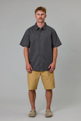 Just Another Fisherman Ballast SS Shirt - Charcoal
