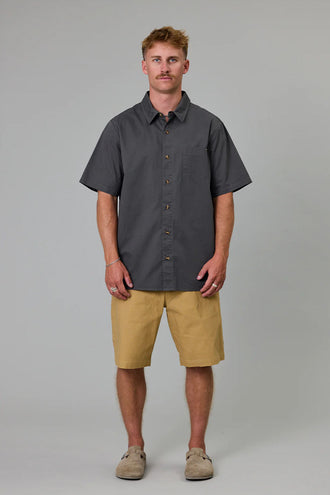 Just Another Fisherman Ballast SS Shirt - Charcoal