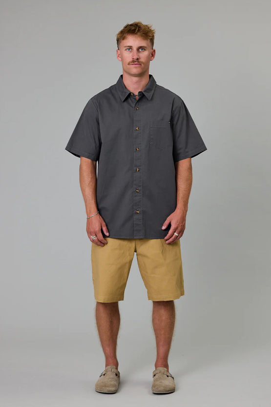 Just Another Fisherman Ballast SS Shirt - Charcoal
