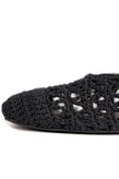 La Tribe Crochet Ballet Flat - Black