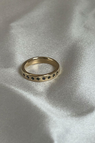 Mars Soft Sapphire Band - Gold