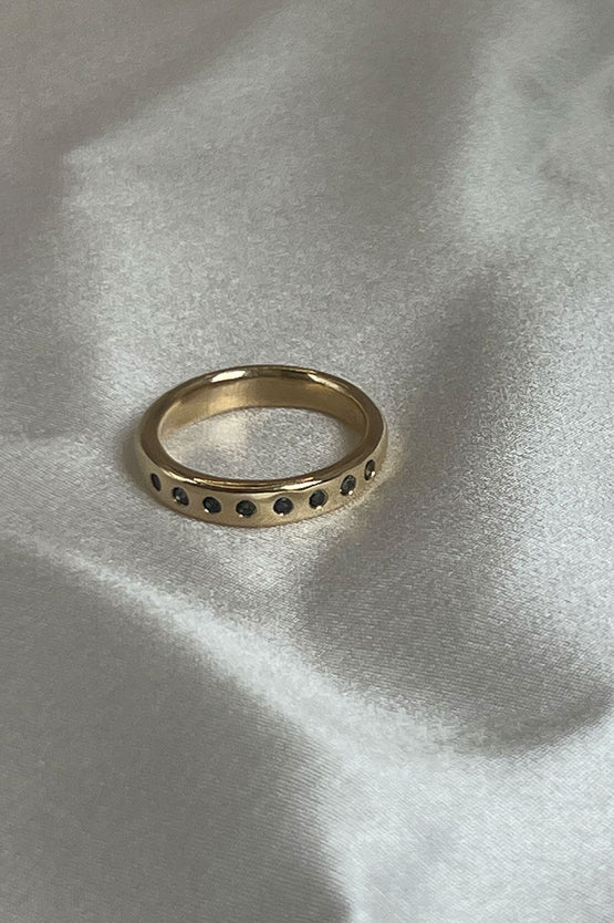 Mars Soft Sapphire Band - Gold