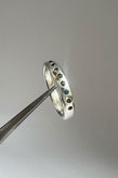 Mars Soft Sapphire Band - Silver