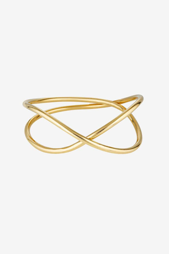 Porter Jewellery Wave Bangle Set Small - Gold