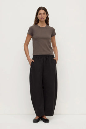 Assembly Lyla Cap Sleeve Tee - Bark