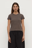 Assembly Lyla Cap Sleeve Tee - Bark