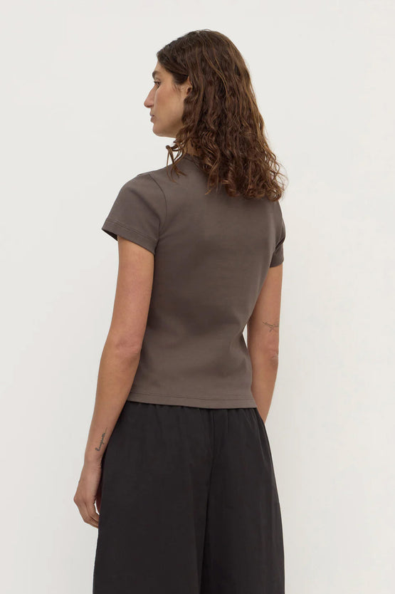 Assembly Lyla Cap Sleeve Tee - Bark