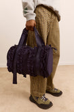 Damson Madder Brooke Frill Barrel Bag - Navy
