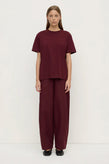 Assembly Organic Base Tee - Merlot