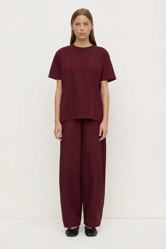 Assembly Organic Base Tee - Merlot