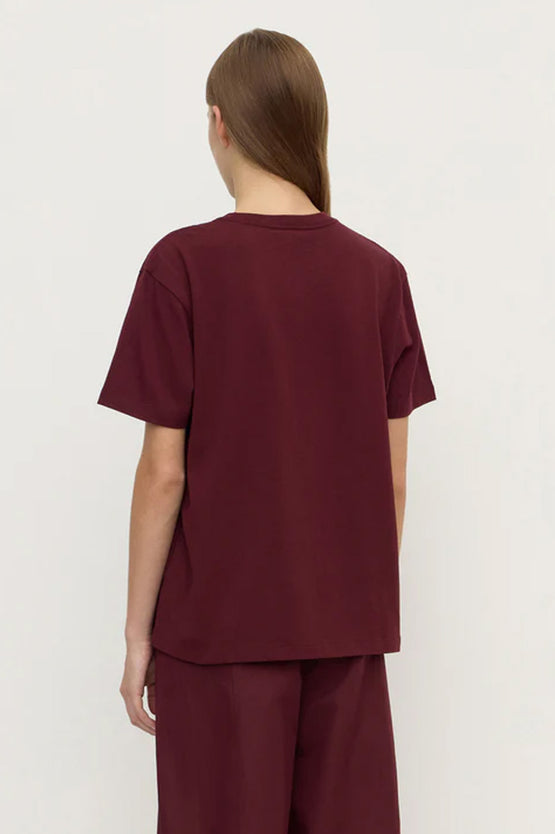 Assembly Organic Base Tee - Merlot