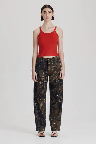 Commoners Base Rib Thin Tank - Red