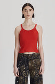 Commoners Base Rib Thin Tank - Red