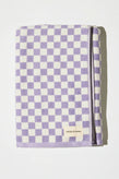 House Of Nunu Bath Towel - Lilac Check