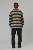 Just Another Fisherman Bay LS Tee - Green Stripe