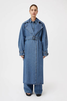 Camilla and Marc Bea Denim Trench - Blue