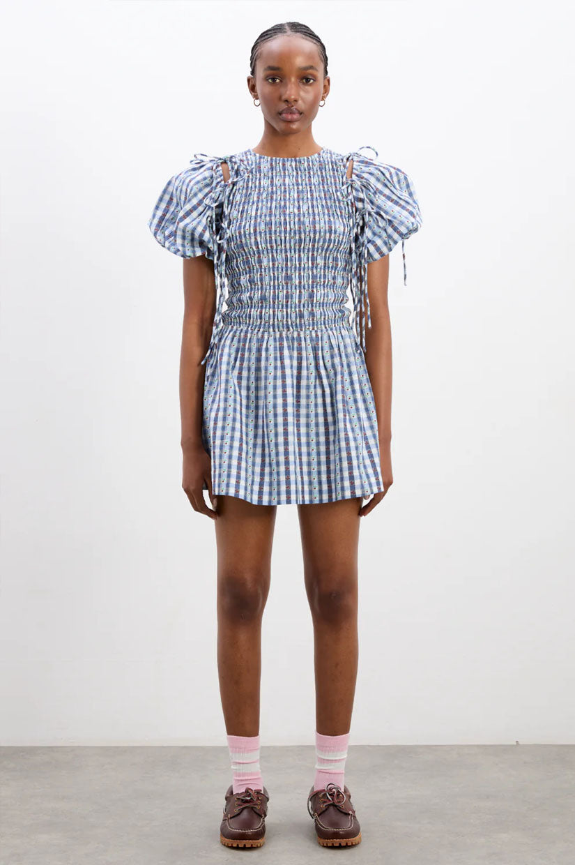 Damson Madder Becca Mini - Blue Gingham