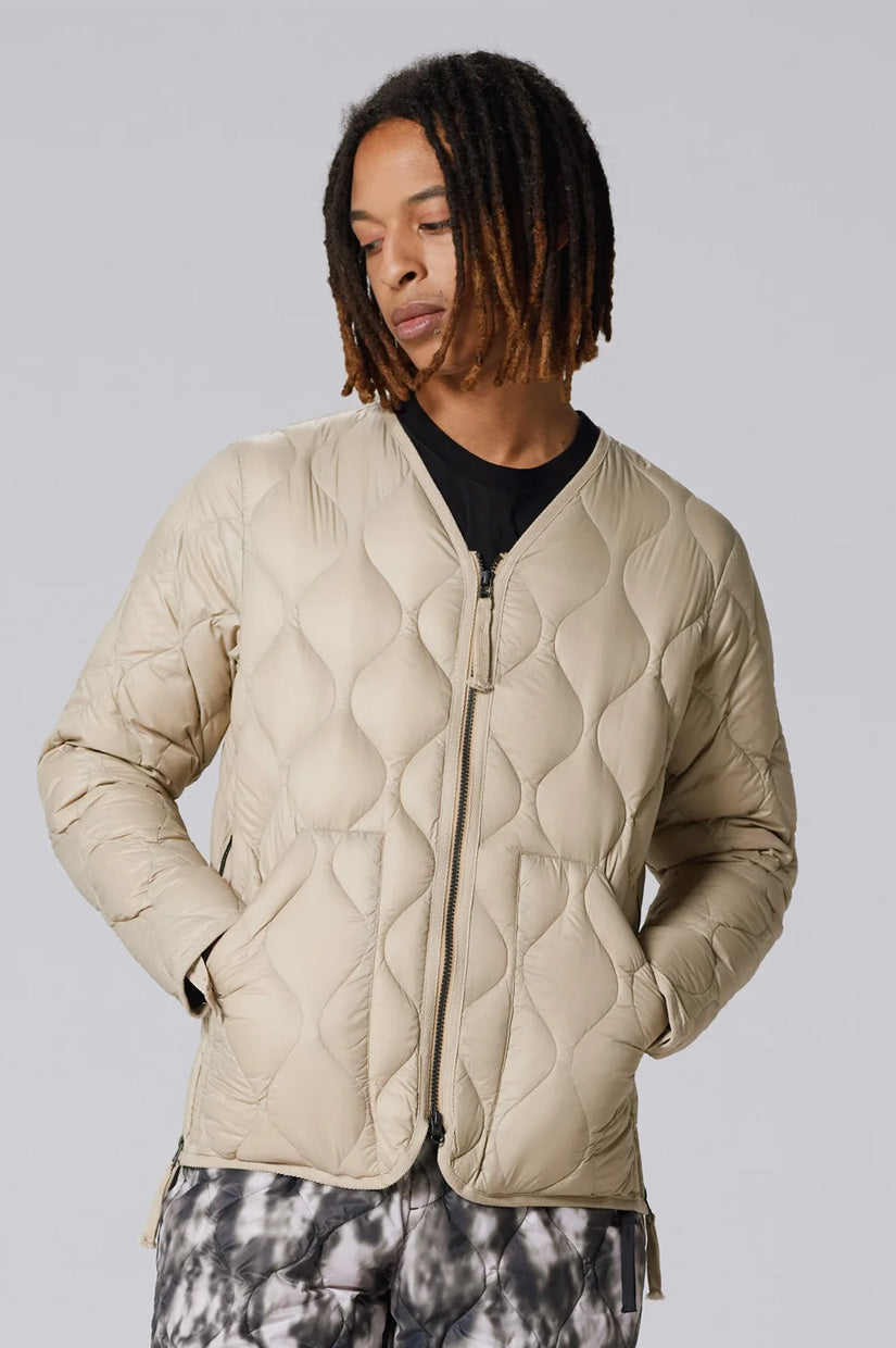 Taion Military V Neck Soft Shell Jacket - Beige