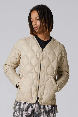 Taion Military V Neck Soft Shell Jacket - Beige