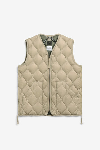 Taion Military V Neck Soft Shell Vest - Beige