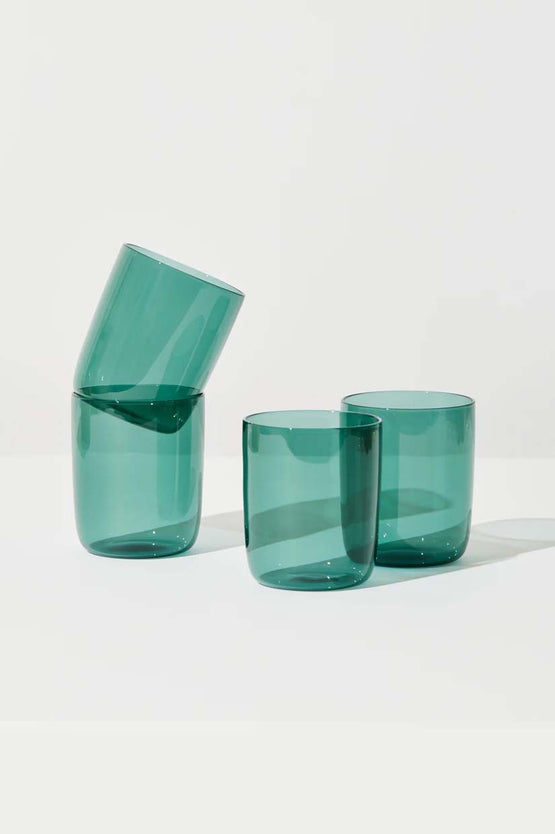 House Of Nunu Belly Cups Set Of 4 - Teal