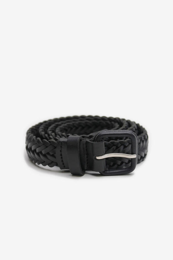 La Tribe Thin Woven Belt - Black