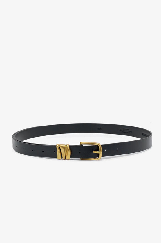 Brie Leon Everyday Buckle Belt - Black