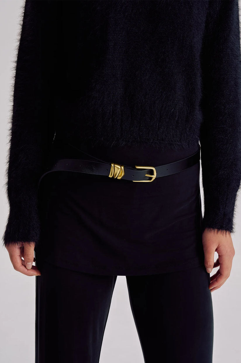 Brie Leon Organica Belt - Black/Gold