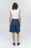 Marle Belted Jean Short - Washed Indigo