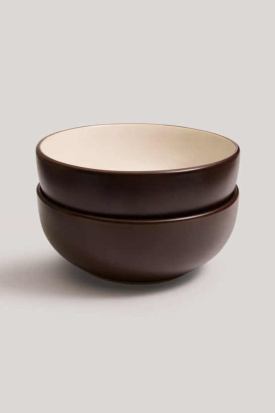 Hommey Breakfast Bowl 2 Pack - Espresso