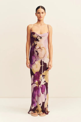 Shona Joy Gia Bias Maxi - Lilac Bloom