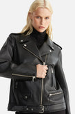 Ena Pelly Oversized Biker Jacket 2.0 - Black