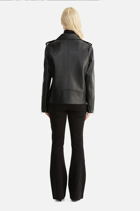 Ena Pelly Oversized Biker Jacket 2.0 - Black