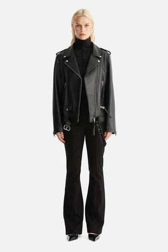 Ena Pelly Oversized Biker Jacket 2.0 - Black