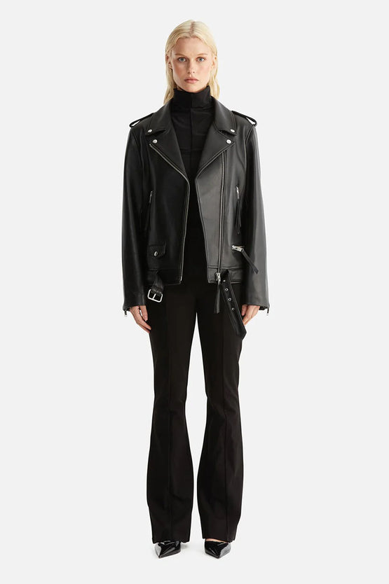 Ena Pelly Oversized Biker Jacket 2.0 - Black