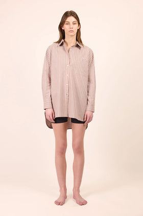 Pharlain Billie Shirt - Red/Tan