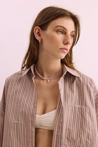 Pharlain Billie Shirt - Red/Tan