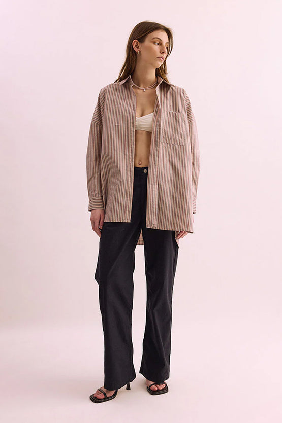 Pharlain Billie Shirt - Red/Tan