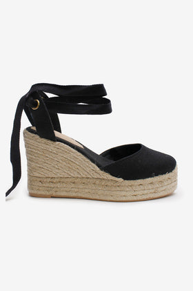 La Tribe X Caitlin Crisp High Wedge Esperdrille - Black